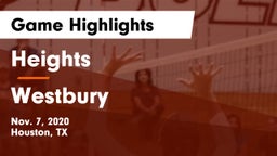 Heights  vs Westbury  Game Highlights - Nov. 7, 2020