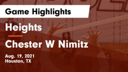 Heights  vs Chester W Nimitz  Game Highlights - Aug. 19, 2021
