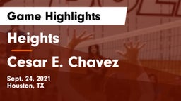 Heights  vs Cesar E. Chavez  Game Highlights - Sept. 24, 2021