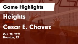 Heights  vs Cesar E. Chavez  Game Highlights - Oct. 20, 2021
