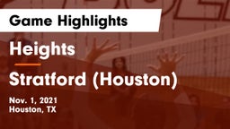 Heights  vs Stratford  (Houston) Game Highlights - Nov. 1, 2021