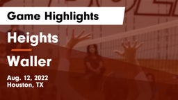 Heights  vs Waller  Game Highlights - Aug. 12, 2022