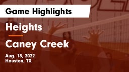 Heights  vs Caney Creek  Game Highlights - Aug. 18, 2022