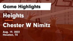 Heights  vs Chester W Nimitz  Game Highlights - Aug. 19, 2022