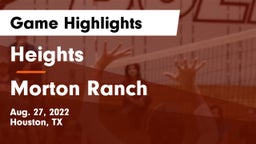 Heights  vs Morton Ranch  Game Highlights - Aug. 27, 2022