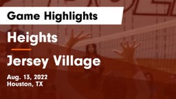 Heights  vs Jersey Village  Game Highlights - Aug. 13, 2022