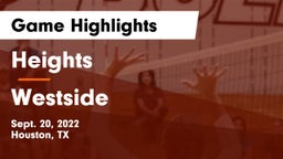 Heights  vs Westside  Game Highlights - Sept. 20, 2022