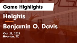 Heights  vs Benjamin O. Davis  Game Highlights - Oct. 28, 2022