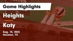 Heights  vs Katy  Game Highlights - Aug. 10, 2023