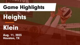 Heights  vs Klein  Game Highlights - Aug. 11, 2023