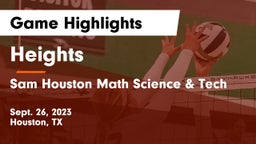 Heights  vs Sam Houston Math Science & Tech  Game Highlights - Sept. 26, 2023