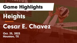 Heights  vs Cesar E. Chavez  Game Highlights - Oct. 25, 2023