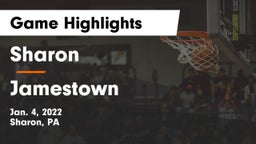Sharon  vs Jamestown  Game Highlights - Jan. 4, 2022