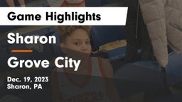 Sharon  vs Grove City  Game Highlights - Dec. 19, 2023