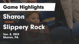 Sharon  vs Slippery Rock  Game Highlights - Jan. 8, 2024