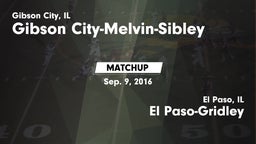 Matchup: Gibson vs. El Paso-Gridley  2016