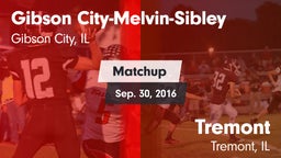 Matchup: Gibson vs. Tremont  2016