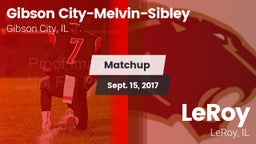 Matchup: Gibson vs. LeRoy  2017