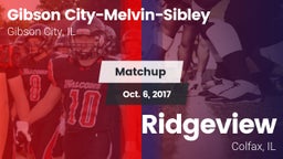 Matchup: Gibson vs. Ridgeview  2017