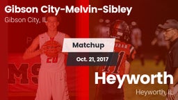Matchup: Gibson vs. Heyworth  2017