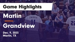 Marlin  vs Grandview  Game Highlights - Dec. 9, 2023