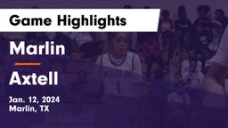 Marlin  vs Axtell  Game Highlights - Jan. 12, 2024