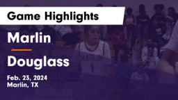 Marlin  vs Douglass  Game Highlights - Feb. 23, 2024