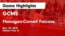 GCMS  vs Flanagan-Cornell Falcons Game Highlights - Nov. 30, 2018