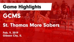 GCMS  vs St. Thomas More Sabers Game Highlights - Feb. 9, 2019