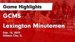 GCMS  vs Lexington Minutemen Game Highlights - Feb. 15, 2019