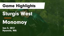 Sturgis West  vs Monomoy Game Highlights - Jan 5, 2017