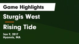 Sturgis West  vs Rising Tide Game Highlights - Jan 9, 2017