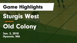 Sturgis West  vs Old Colony Game Highlights - Jan. 3, 2018