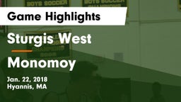 Sturgis West  vs Monomoy  Game Highlights - Jan. 22, 2018