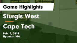 Sturgis West  vs Cape Tech Game Highlights - Feb. 2, 2018