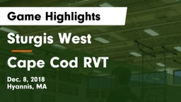 Sturgis West  vs Cape Cod RVT Game Highlights - Dec. 8, 2018