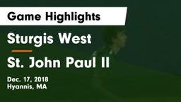 Sturgis West  vs St. John Paul II  Game Highlights - Dec. 17, 2018