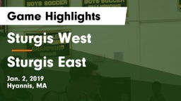 Sturgis West  vs Sturgis East Game Highlights - Jan. 2, 2019