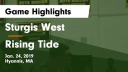 Sturgis West  vs Rising Tide Game Highlights - Jan. 24, 2019