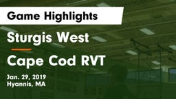 Sturgis West  vs Cape Cod RVT Game Highlights - Jan. 29, 2019
