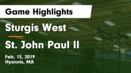 Sturgis West  vs St. John Paul II  Game Highlights - Feb. 13, 2019