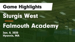 Sturgis West  vs Falmouth Academy Game Highlights - Jan. 8, 2020