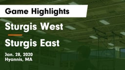 Sturgis West  vs Sturgis East Game Highlights - Jan. 28, 2020