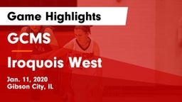 GCMS  vs Iroquois West  Game Highlights - Jan. 11, 2020