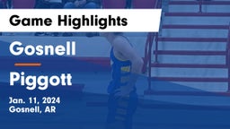 Gosnell  vs Piggott  Game Highlights - Jan. 11, 2024