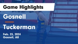 Gosnell  vs Tuckerman  Game Highlights - Feb. 23, 2024