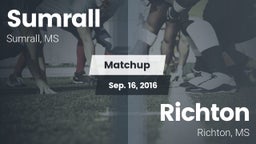 Matchup: Sumrall  vs. Richton  2016