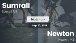 Matchup: Sumrall  vs. Newton  2016