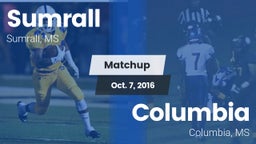 Matchup: Sumrall  vs. Columbia  2016