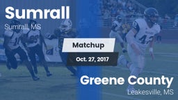 Matchup: Sumrall  vs. Greene County  2017